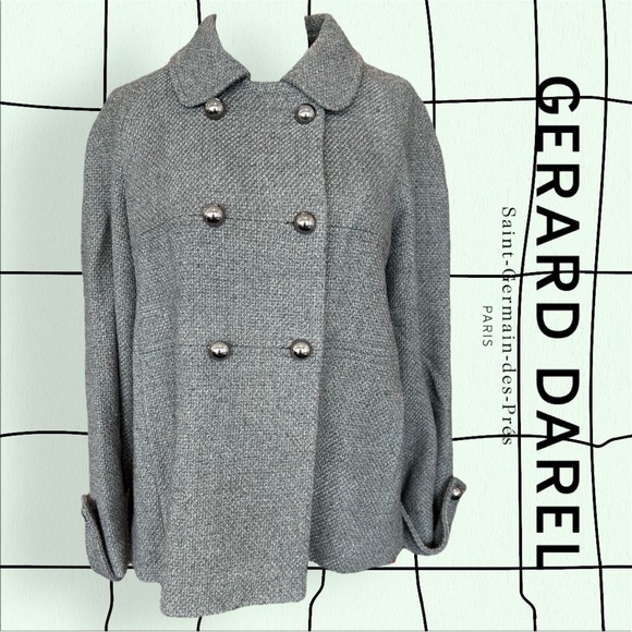Gerard Darel Wool-blend Peacoat - Picture 1 of 4